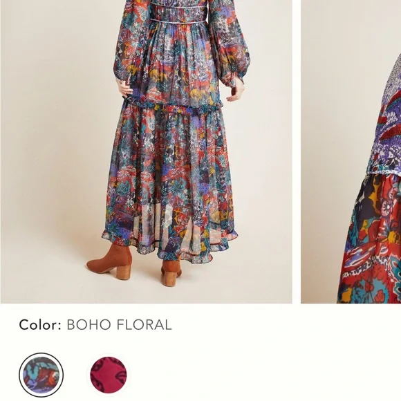 Maeve Annabella Maxi Dress Anthropologie NWOT 4P - Picture 6 of 15